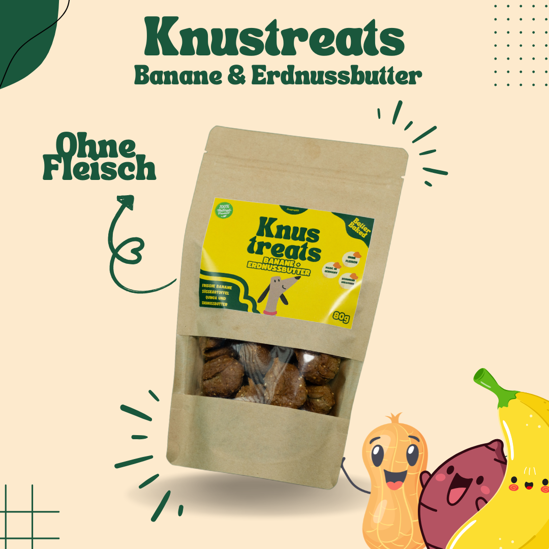 Knustreats Banane Erdnussbutter
