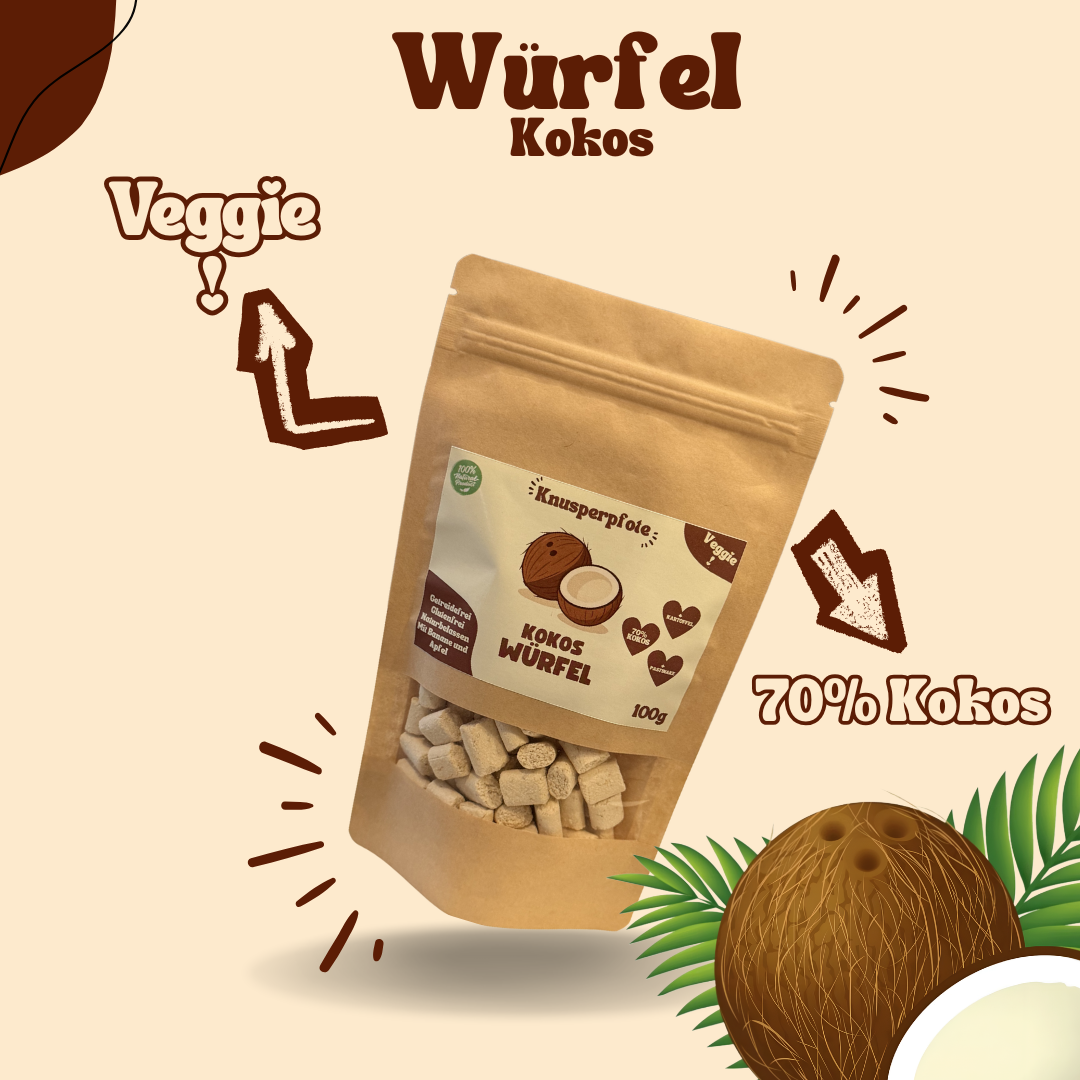 Würfel Kokos