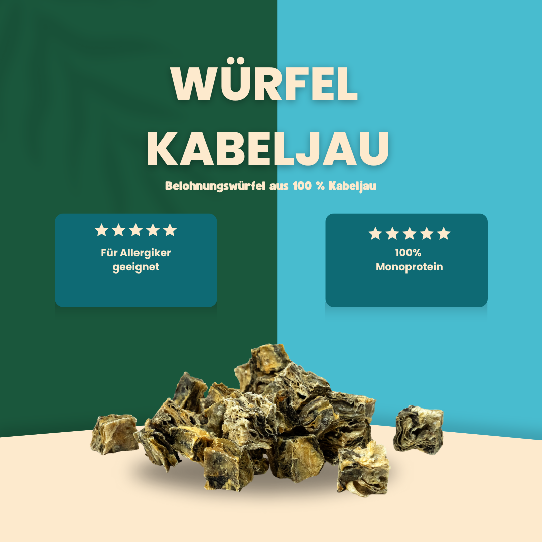 Würfel Kabeljau