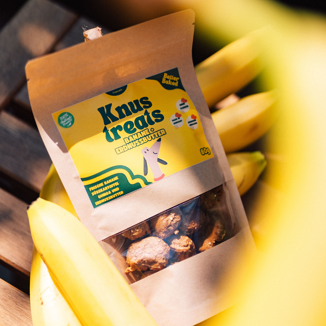 Knustreats Banane Erdnussbutter
