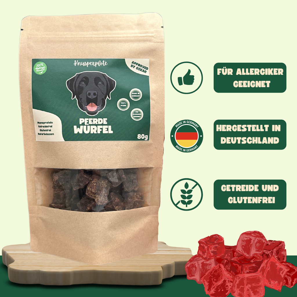Fleischwürfel Pferd