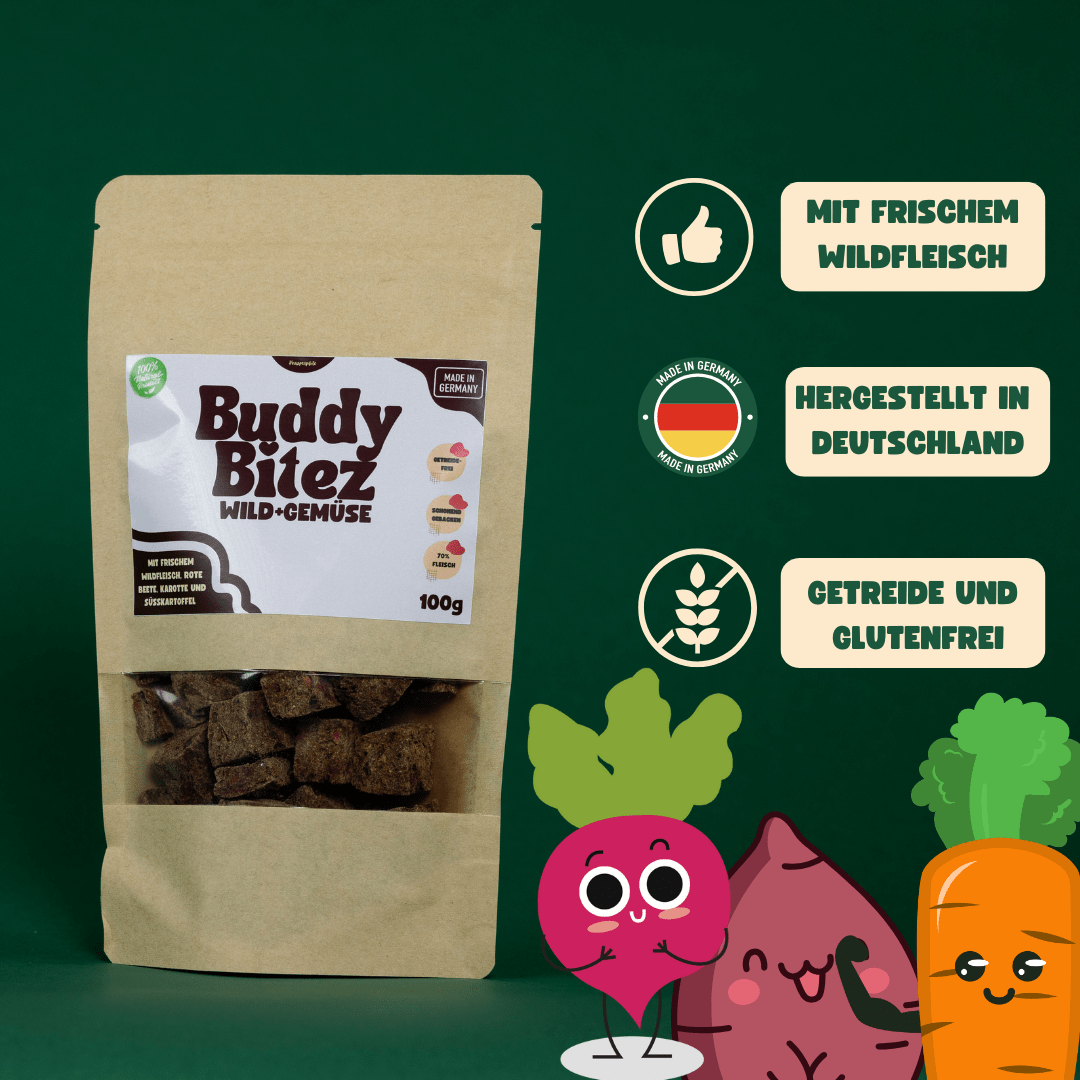 Buddy Bitez Wild+Gemüse - Knusperpfote