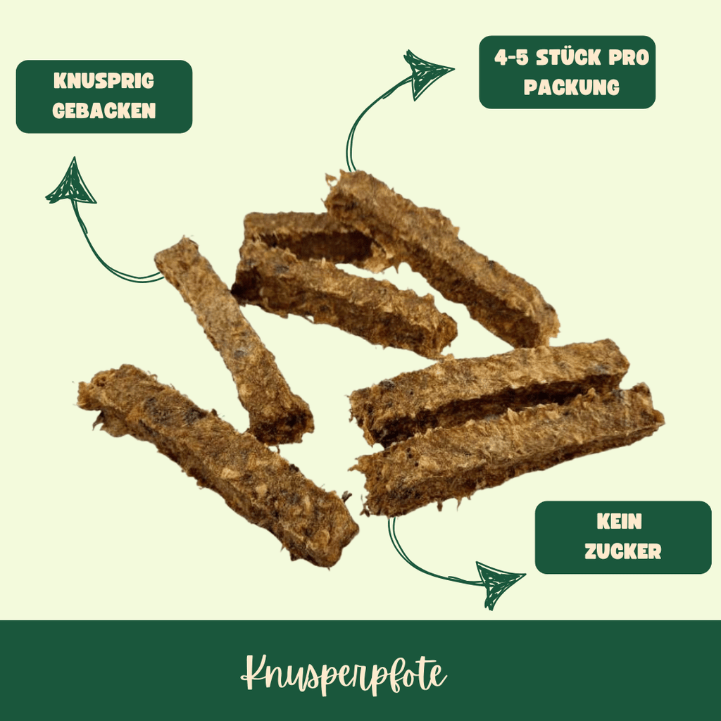 Fischstäbchen Lachs - Knusperpfote