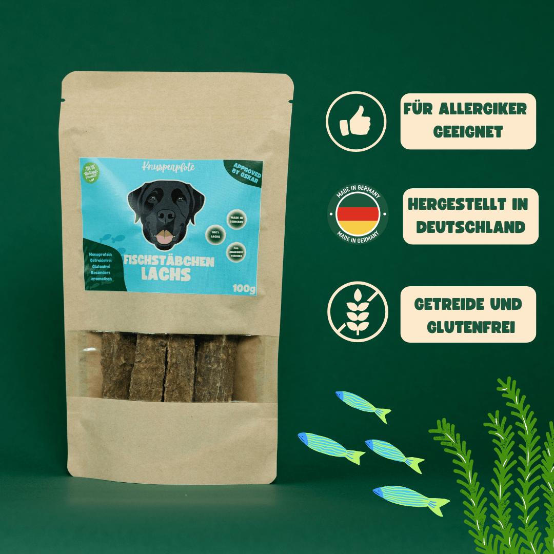 Fischstäbchen Lachs - Knusperpfote