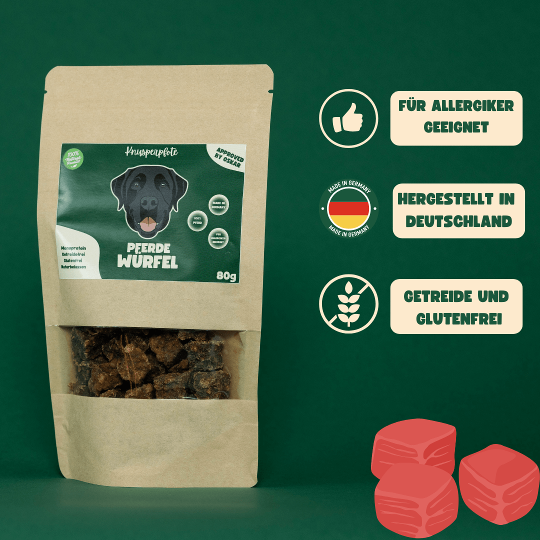 Fleischwürfel Pferd - Knusperpfote