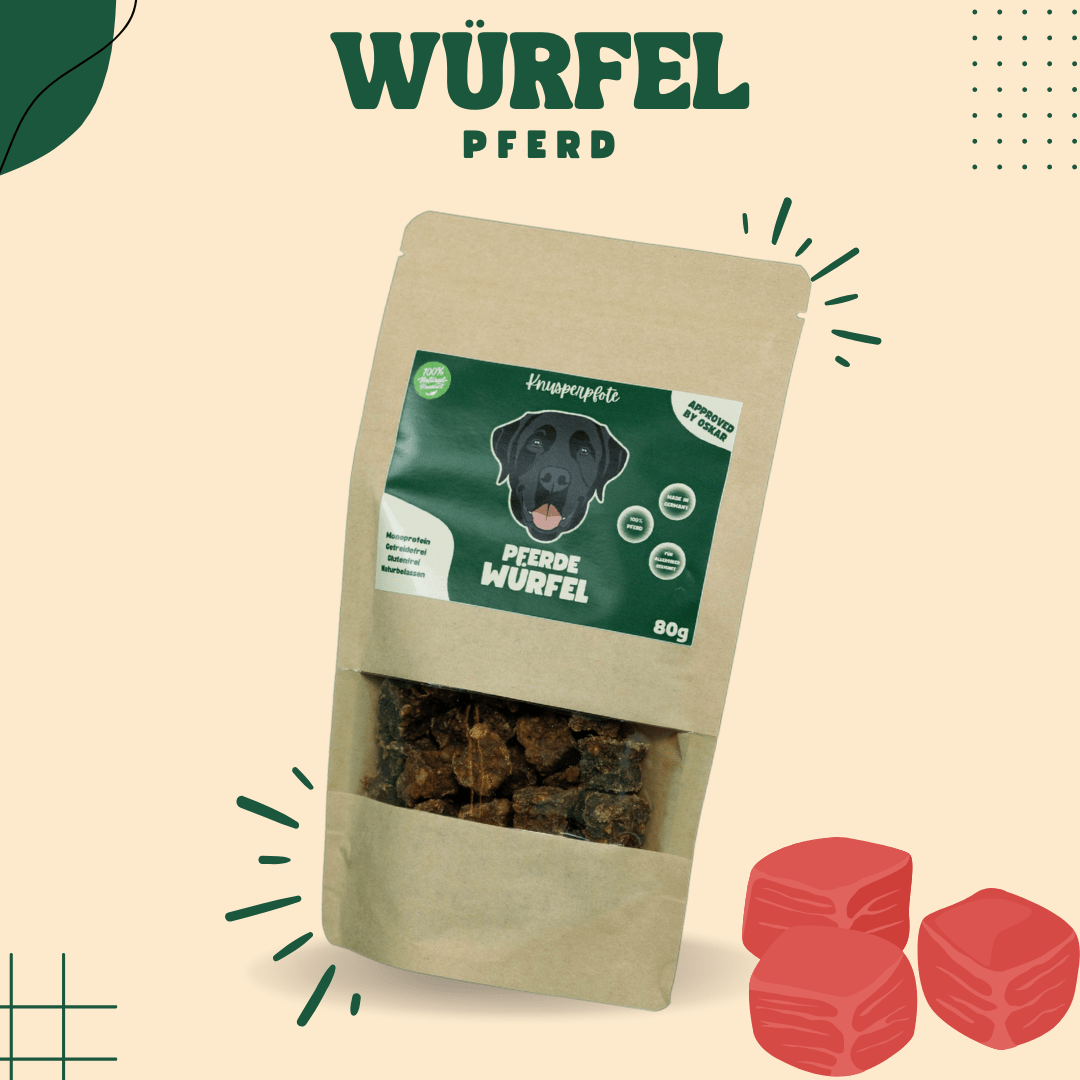 Fleischwürfel Pferd - Knusperpfote