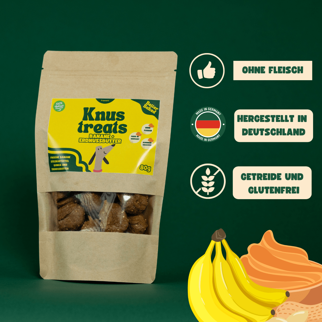 Knustreats Banane Erdnussbutter - Knusperpfote