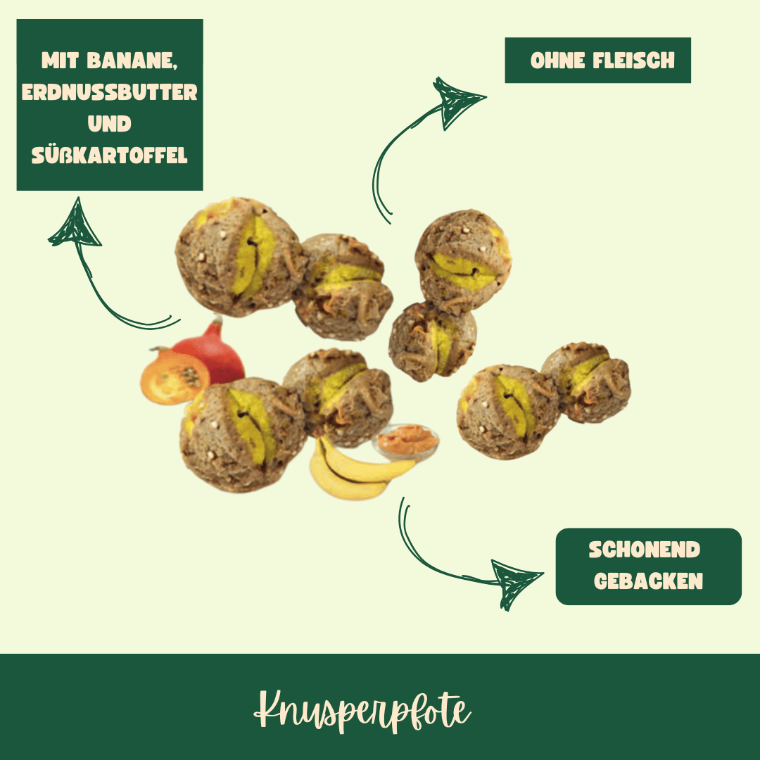 Knustreats Banane Erdnussbutter - Knusperpfote
