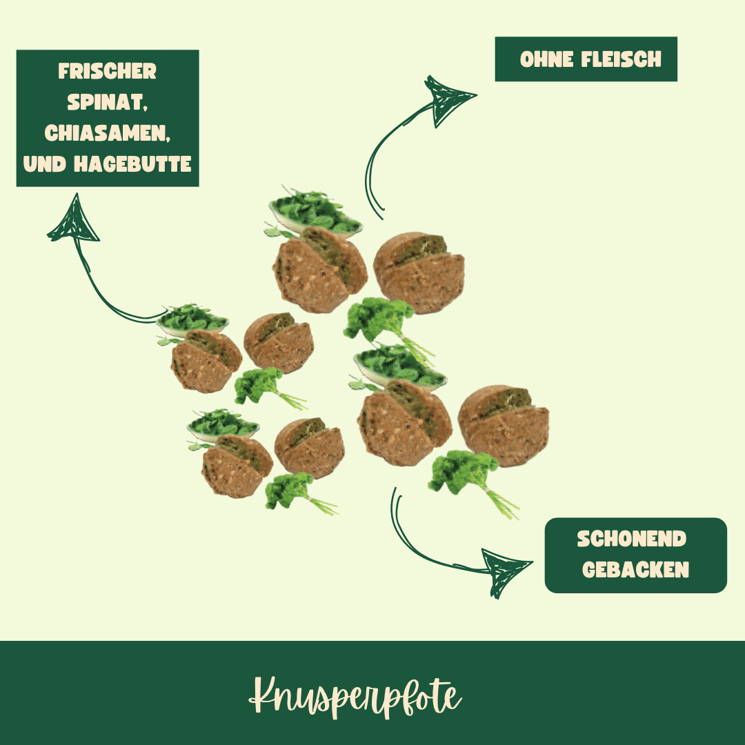Knustreats Gemüse Kräuter - Knusperpfote