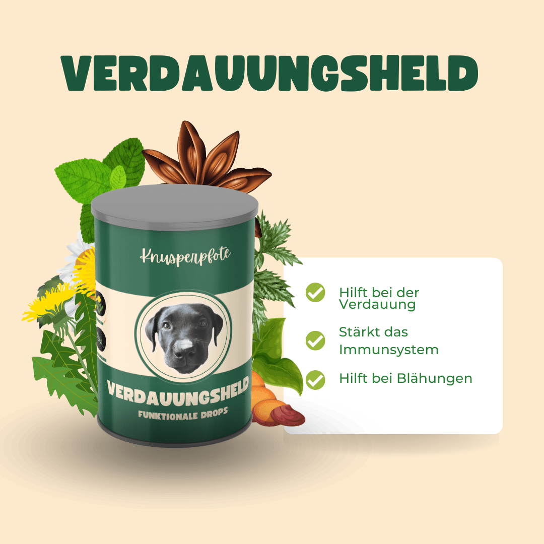 Verdauungsheld - Funktionsdrops - Knusperpfote