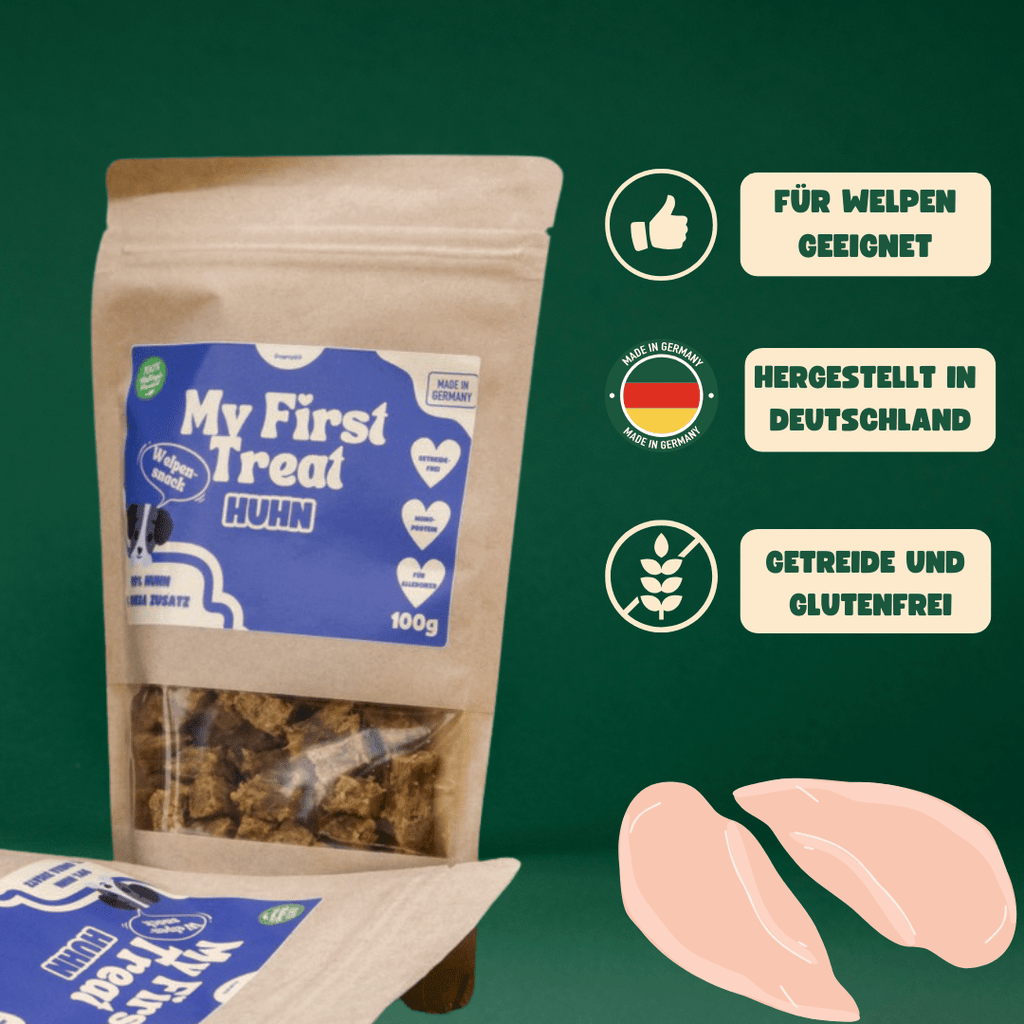 Welpen Snack Huhn - Knusperpfote